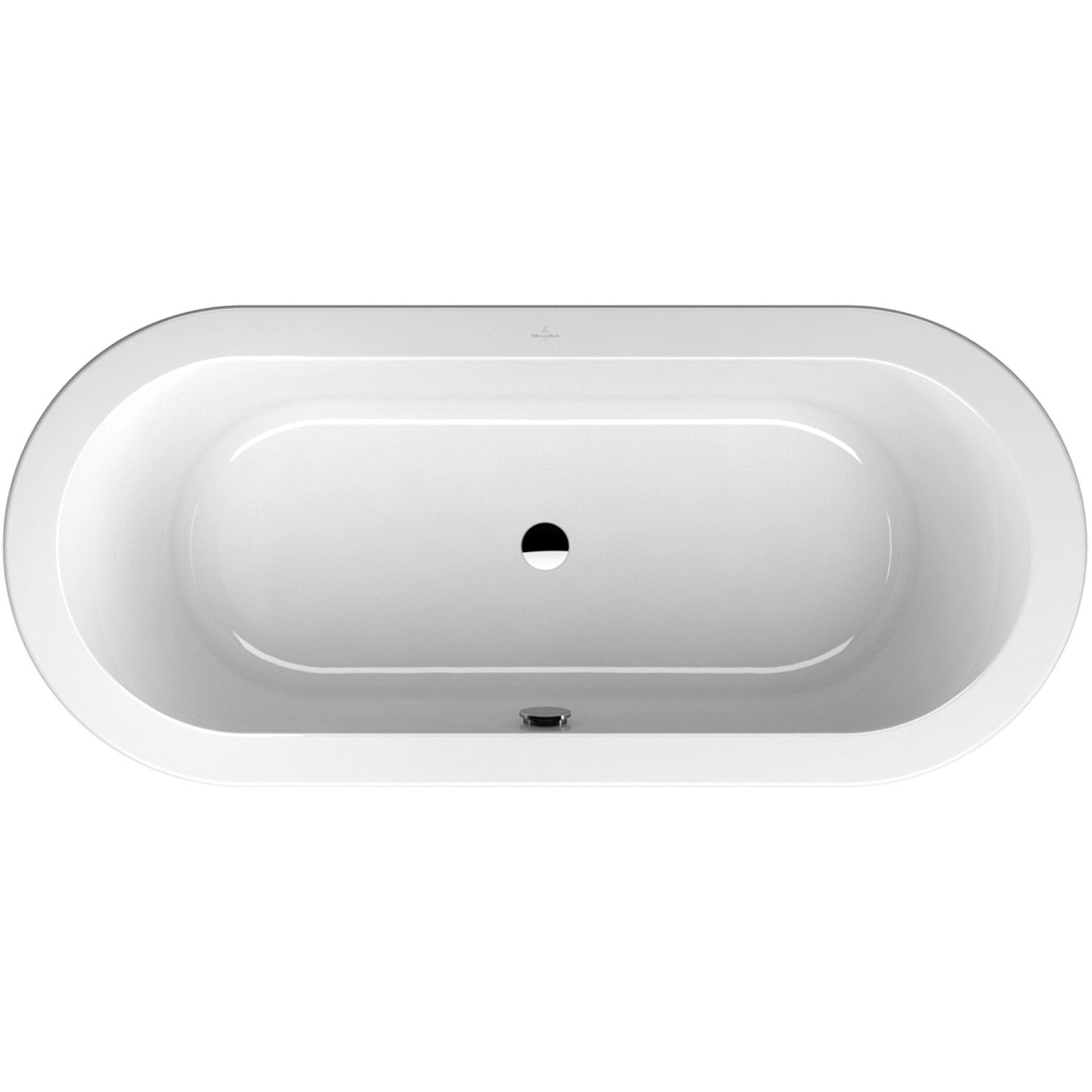 Villeroy & Boch Oval-Badewanne Loop & Friends 180 cm x 80 cm rund Alpin