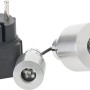 Oase LunaLed 6s LED-Scheinwerfer für Teiche mit Trafo und zwei Leuchten aus Edelstahl.