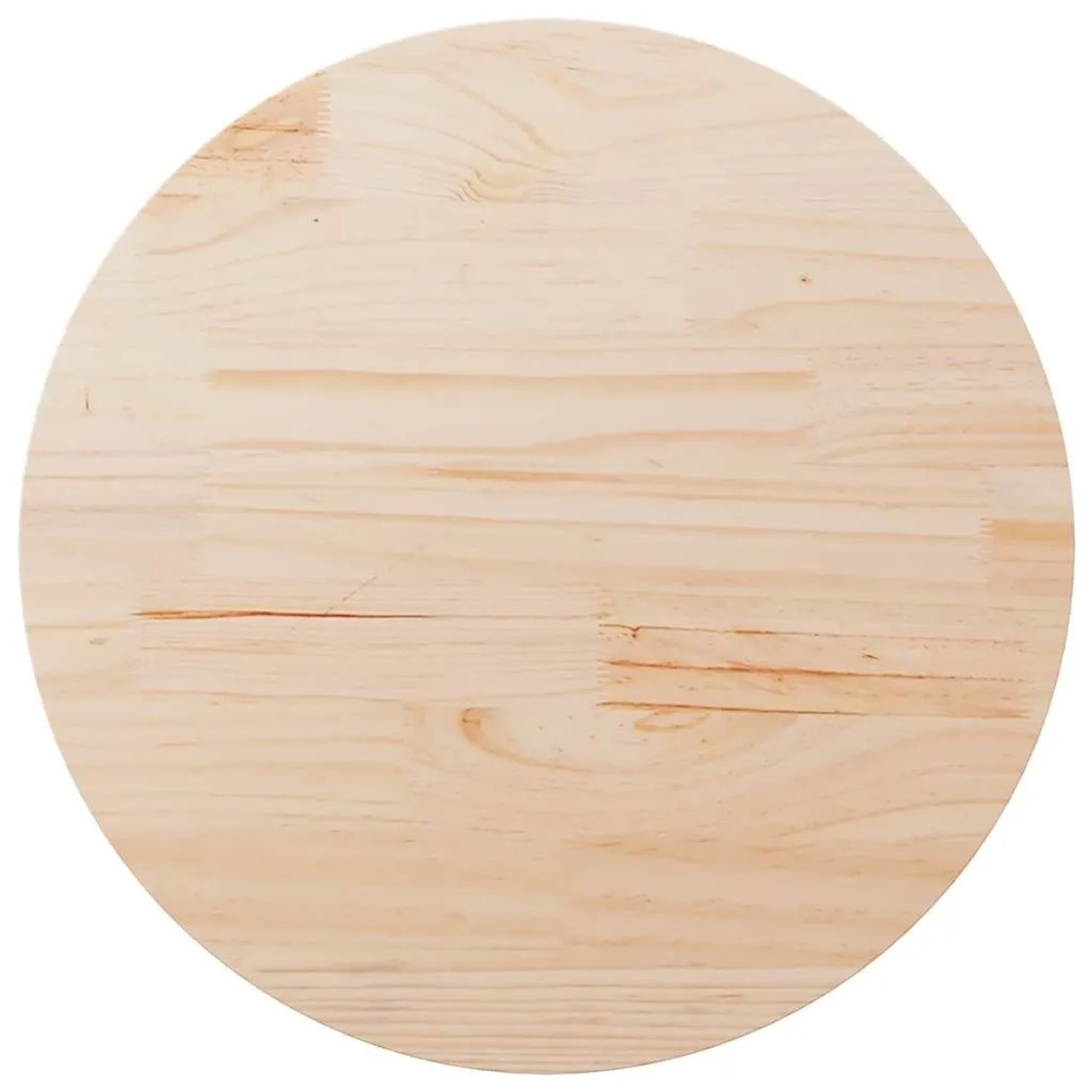 vidaXL Tischplatte Ø80x2,5 cm Massivholz Kiefer 813649