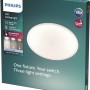 Verpackung der Philips LED-Deckenleuchte Superslim SceneSwitch, 15 W, mit drei Helligkeitsstufen.