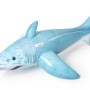 Bestway Schwimmtier Hai, 178 cm, blaues aufblasbares Wasserspielzeug mit Haltegriffen für Kinder.