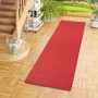 Roter Sisal Teppichläufer Snapstyle Natur, 100x300cm, ideal für Flur und Diele.