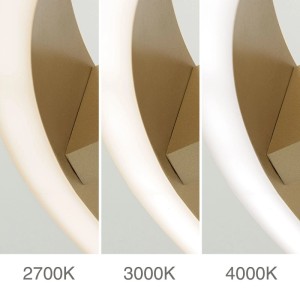 Orion Leuchten LED Deckenleuchte Ring Ø 40 cm 40W 2500LM 2700K 3000K 4000KGold