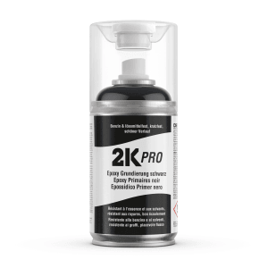 2K PRO Spraydose 250ml Epoxy-Grundierung Schwarz für Autolack-Sprays.