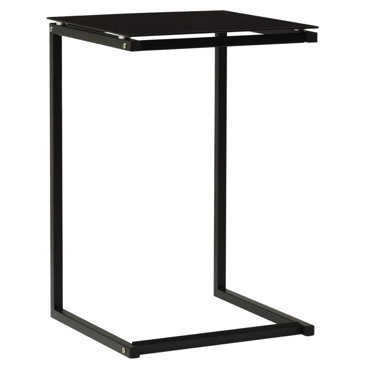 vidaXL Beistelltisch Schwarz 40x40x60 cm Hartglas 322784 günstig online kaufen