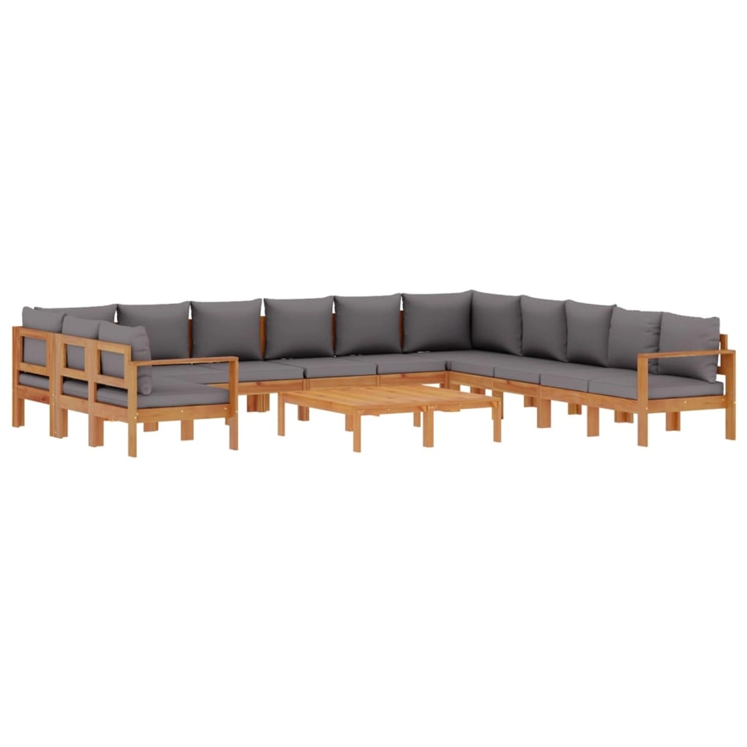 vidaXL 9-Tlg Garten-Sofagarnitur mit Kissen Massivholz Akazie 3214869 günstig online kaufen