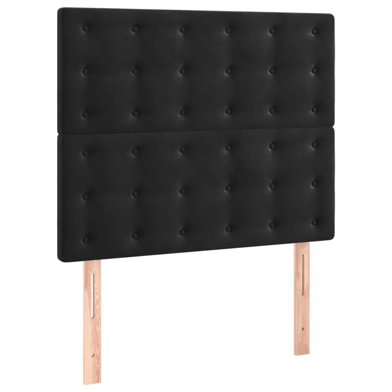 vidaXL Kopfteil Schwarz 80x5x118/128 cm Samt 3116798