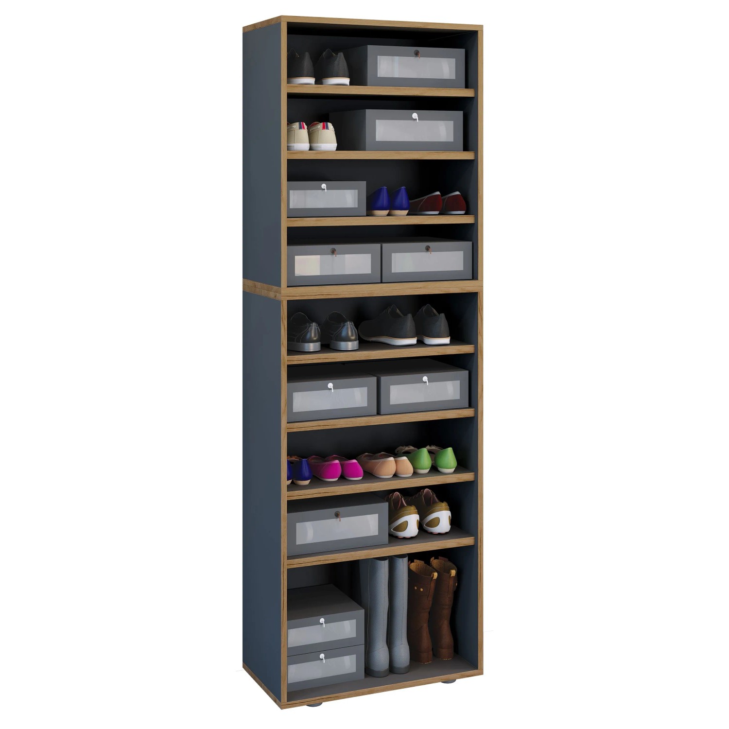 VCM Schuhregal Salia Anthrazit