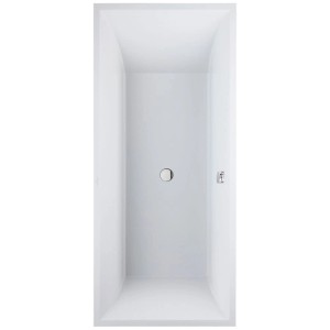 Villeroy & Boch Squaro Duo Rechteck-Badewanne, 180x80 cm, Weiß, aus Quaryl®.