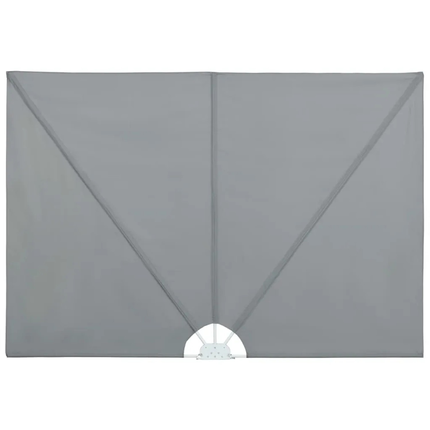 vidaXL Faltbarer Terrassen-Seitenfächer Grau 400×200 cm 44566