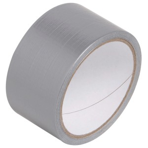LUX Gewebeband Silber, 10 m x 50 mm, für Reparatur und Befestigung.