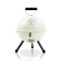 Activa Kugelgrill Mallorca, Ø 30 cm, creme. Kompakter Holzkohlegrill für Garten und Balkon.