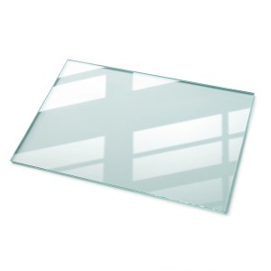 Transparente rechteckige Glastischplatte 120x80 cm aus Klarglas. Ideal als Tischplatte oder Möbelbauplatte.