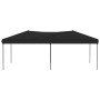 Schwarzes, faltbares Partyzelt vidaXL, 3x6 m, ideal für Outdoor-Events und als Sonnenschutz.