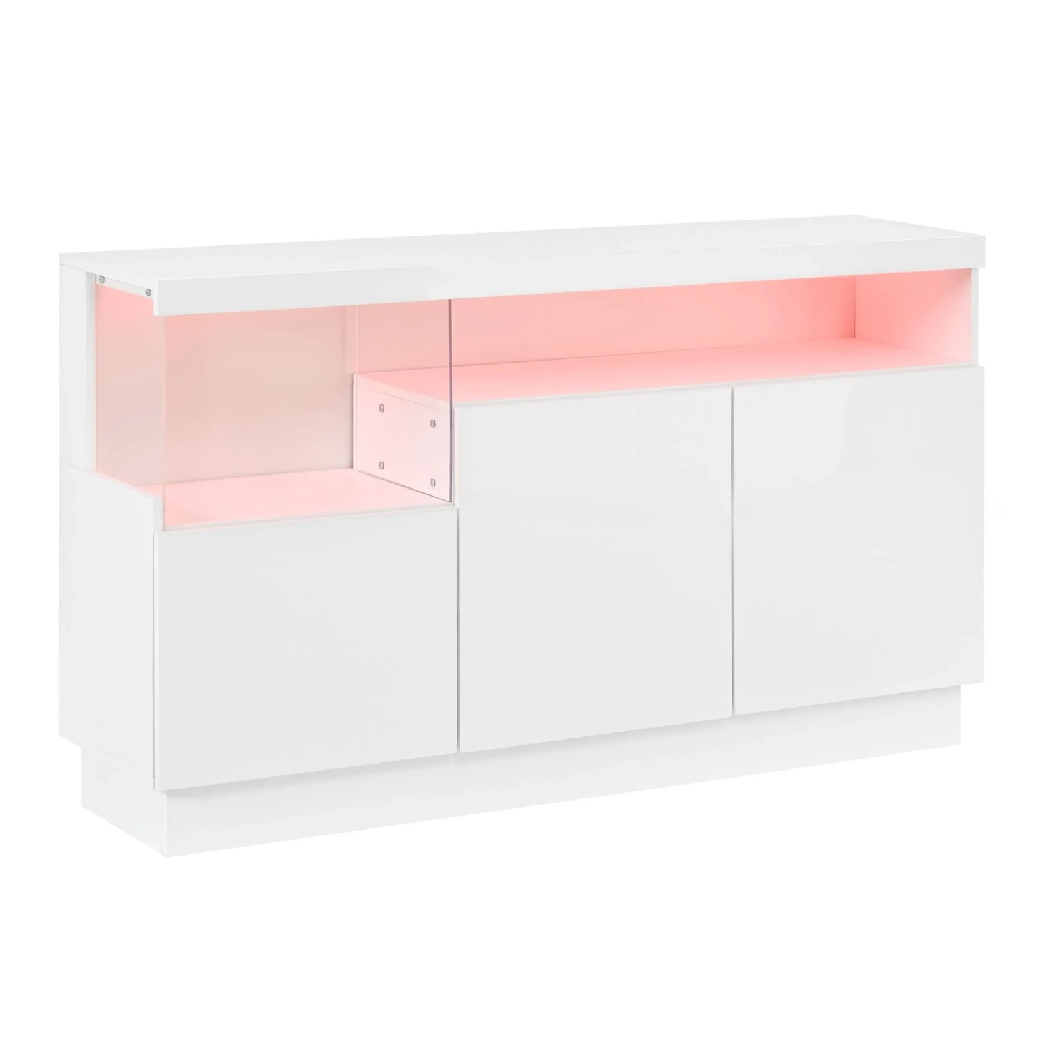 Merax LED-Sideboard APP Steuerung Acrylfach Stauraum