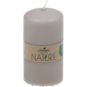 Steinhart Stumpenkerze Classic Nature, 110x57mm, Taupe. Dekorative Kerze für Innen & Außen.