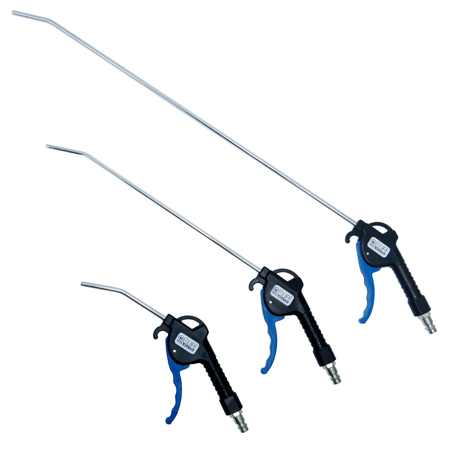 CCLIFE 3Teilig Druckluftpistole 110-300-500mm 1/4 Zoll Luftpistole Für Kompressor