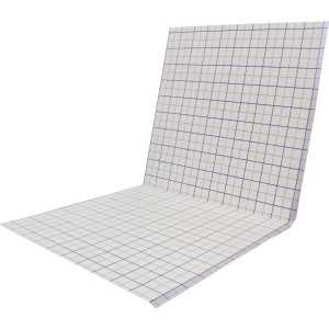 Ratiodämm Faltplatte für Fußbodenheizung, EPS 045, mit Raster für Heizrohre.