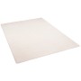Weißer Snapstyle Hochflor Teppich Luna, 100x200cm. Flauschiger Velours Kurzflorteppich für Wohnräume.