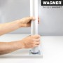 Wagner Möbelbein Telescope, höhenverstellbar, Edelstahl-Optik, Montage durch Handwerker.