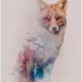 Wandbild: Fuchs-Motiv (50x70 cm) der Marke Komar. Tier-Bild für Wohnraum.