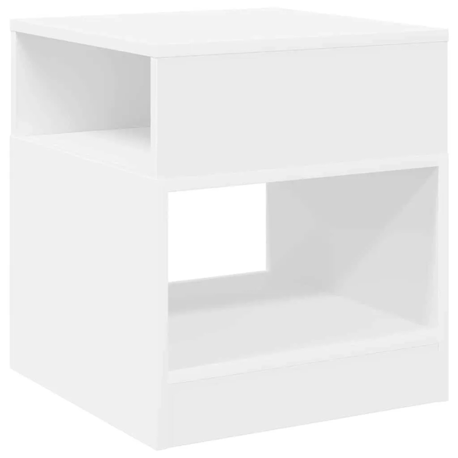 vidaXL Beistelltisch Weiß 40,5 x 40 x 45 cm Holzwerkstoff 890912
