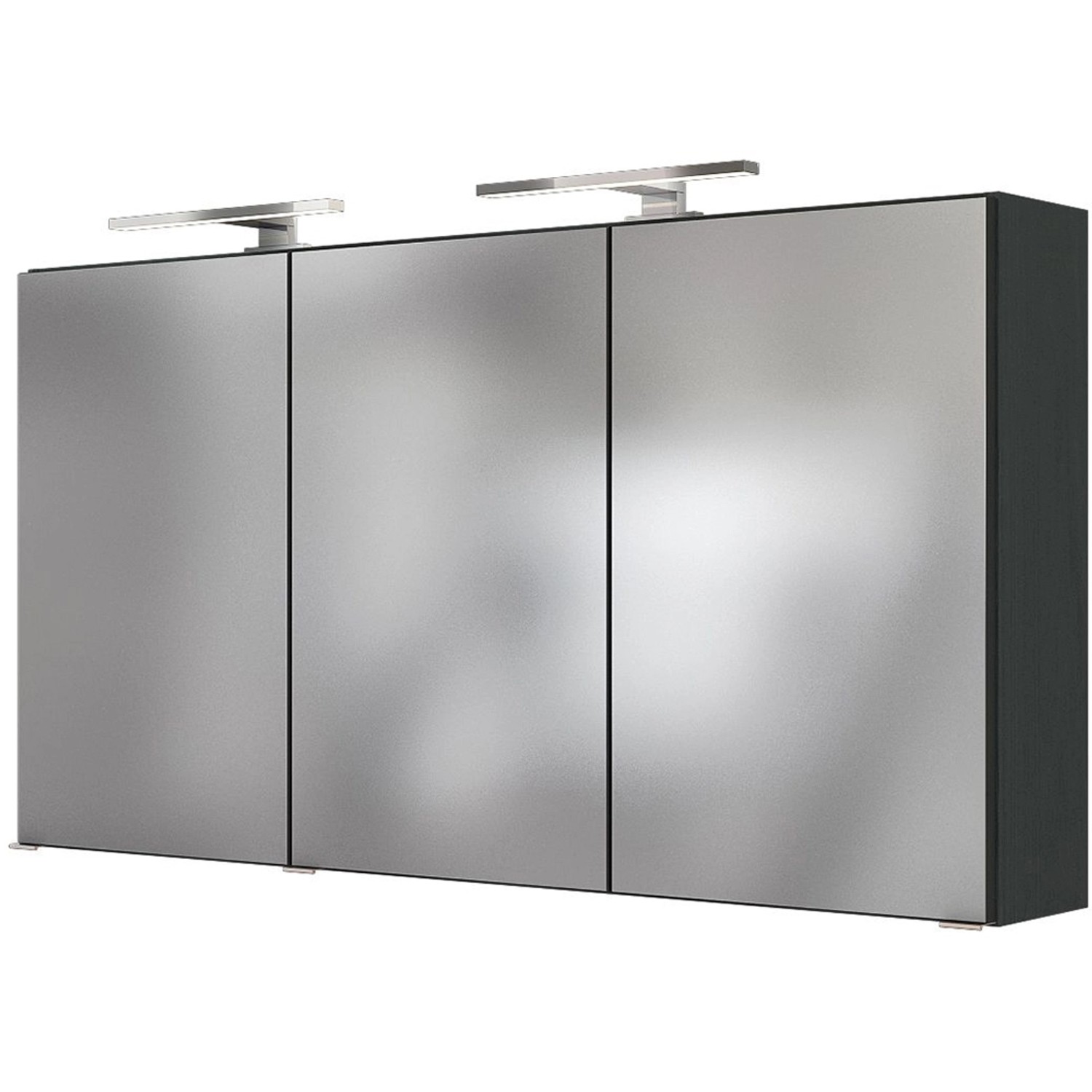 Held Spiegelschrank Bari Graphit 120 cm mit Softclose Türen
