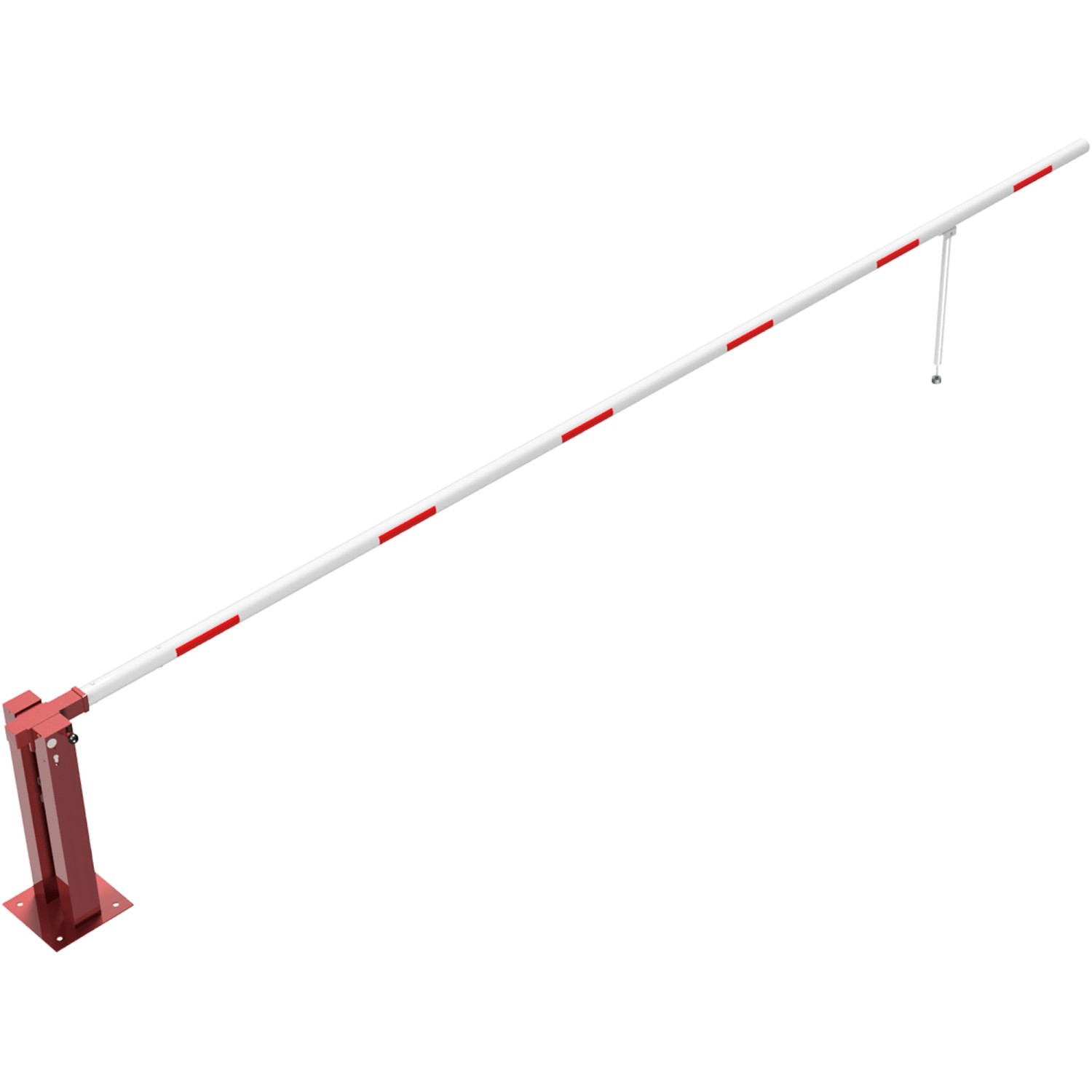 Schake Handschranke Pendelstütze Profilzylinder 6.000 mm Rot-Weiß