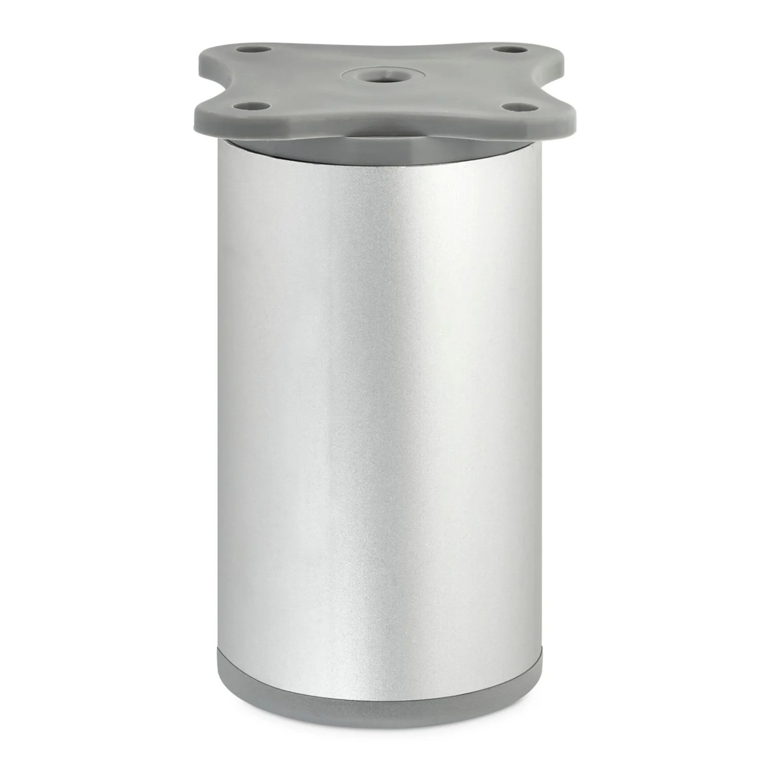 SOTECH Möbelfuß DAP Ø40 mm Höhe 80 mm Silberoptik Eloxiert Höhenverstellbar