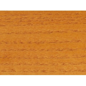 Holzoberfläche mit Bondex Holzlasur Oregon Pine, seidenglänzend.