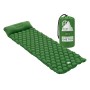Grüne ECD Germany Isomatte (185x62x15 cm) aus Nylon mit Packsack für Camping.