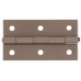 Alberts Duravis Scharnier, schmal, perlbeige, duplexbeschichtet, 80x40x125 mm.