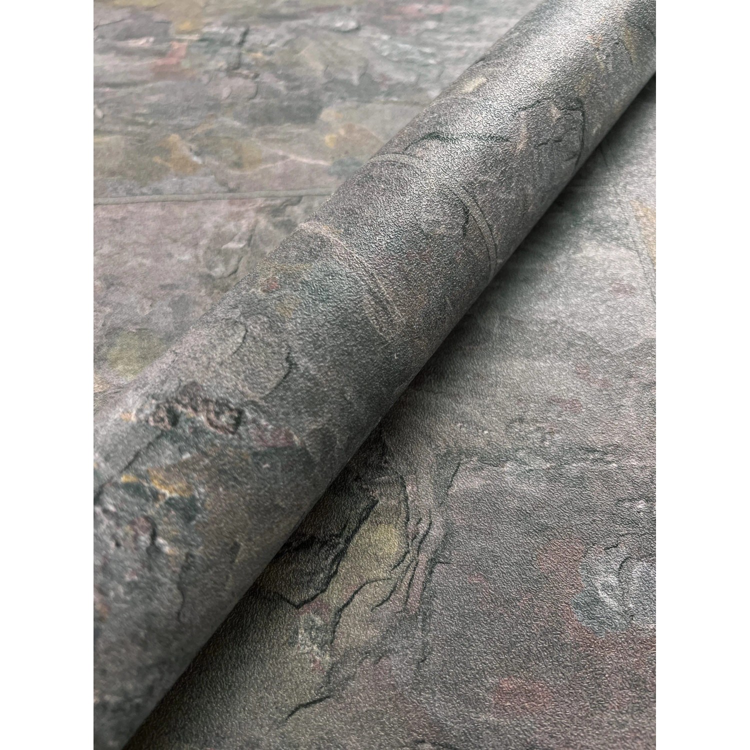 Newroom Vliestapete Kabir Grey Stein Modern FSC® günstig online kaufen