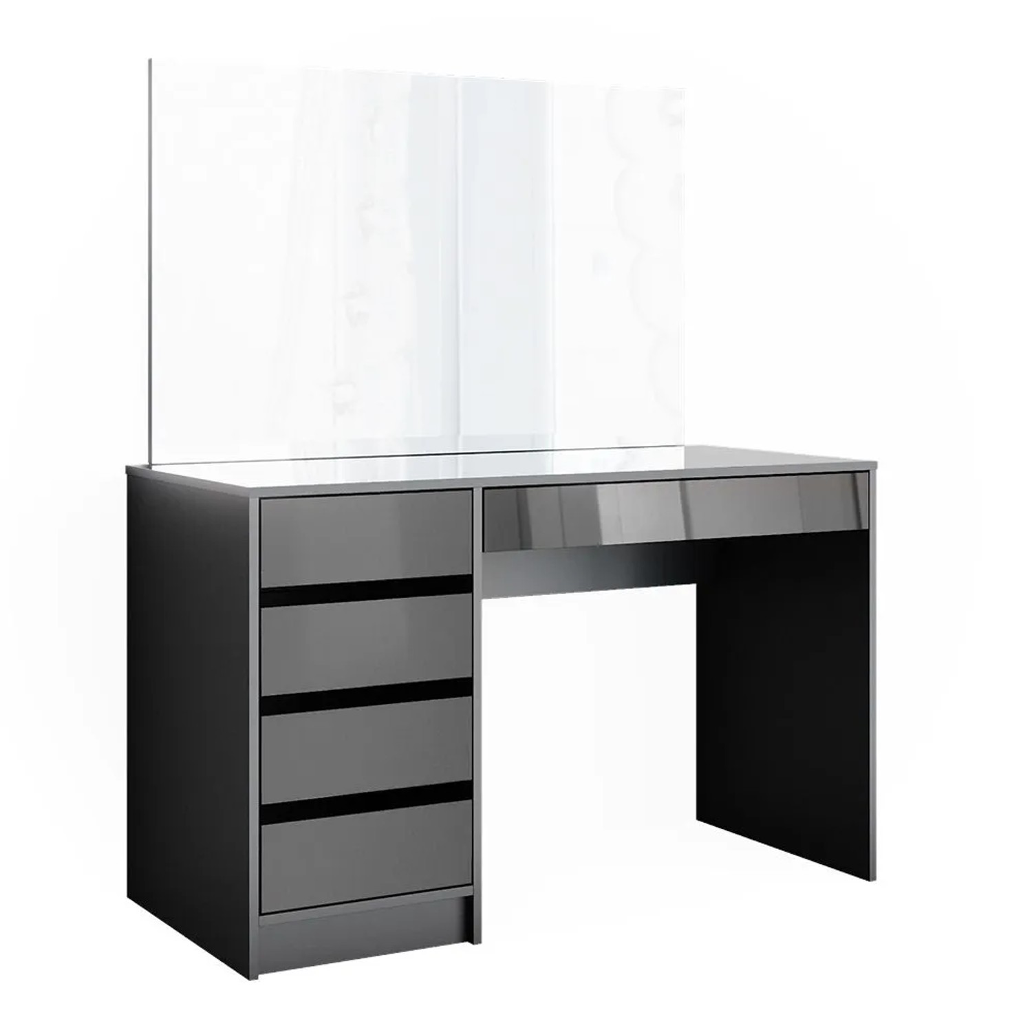 Vicco Schminktisch Sherry Anthrazit 120 x 145 mit Spiegel
