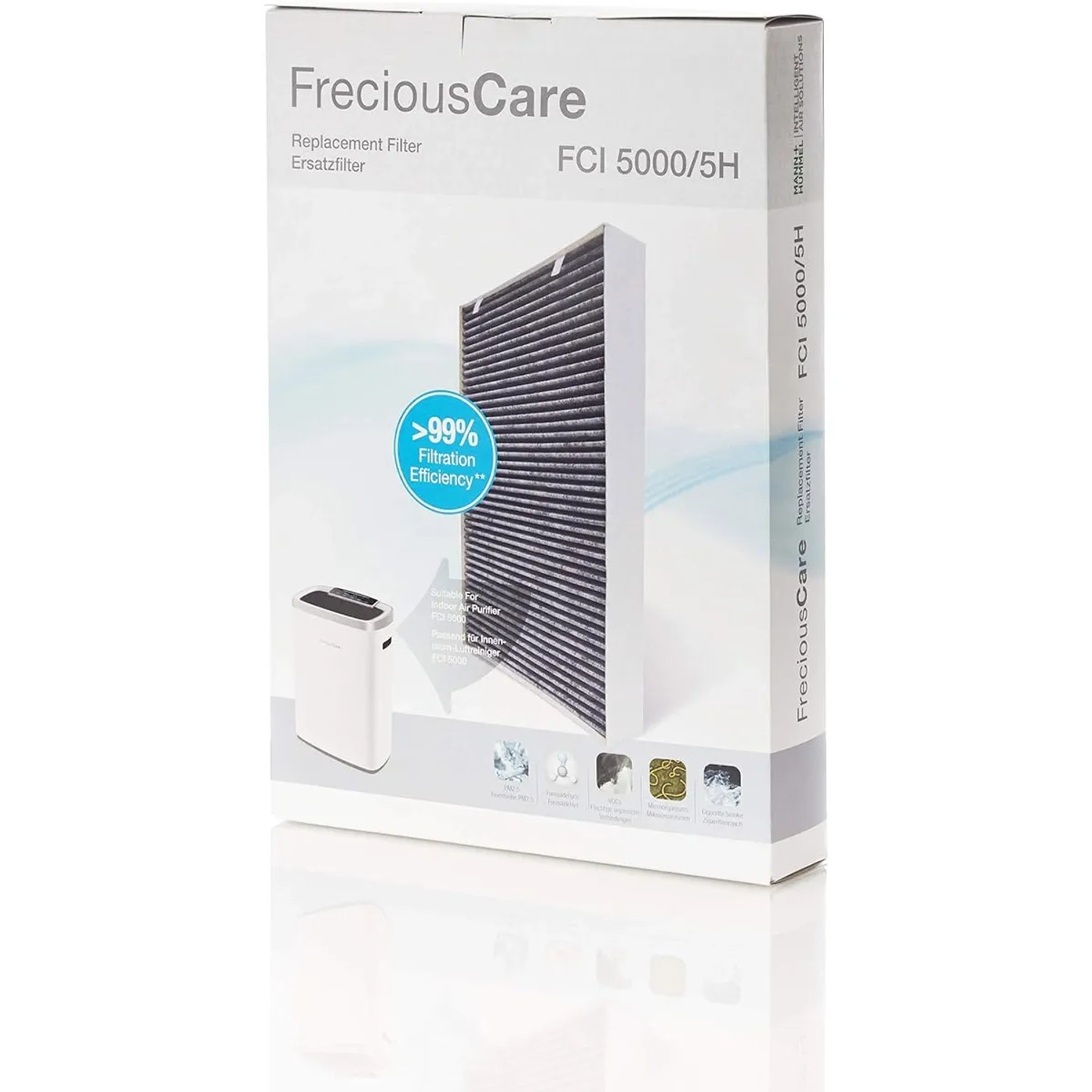 MANN+HUMMEL FreciousCare FCI 5000/5H Ersatzfilter in Verpackung für Luftreiniger.