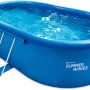Blauer Summer Waves Quick Pool, aufblasbarer Quick-Up Pool mit Leiter, 549x345x107 cm.