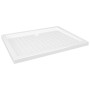 vidaXL Duschwanne Anti-Rutsch Weiß 90x70x4 cm ABS 148896