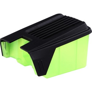 LUX Staubfangbox für Multischleifer, Zubehör zum sauberen Schleifen, Kunststoff, schwarz/grün.