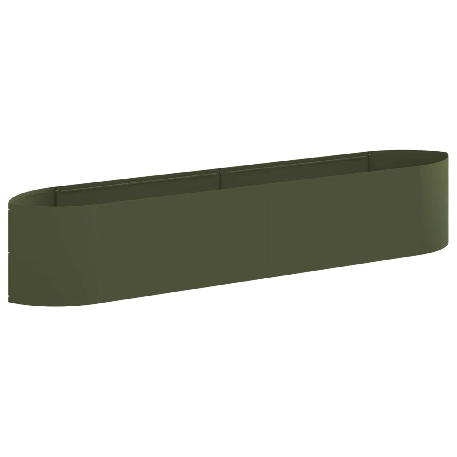 vidaXL Hochbeet im Garten Olive Grün 220 x 40 x 40 cm Stahl 8011722