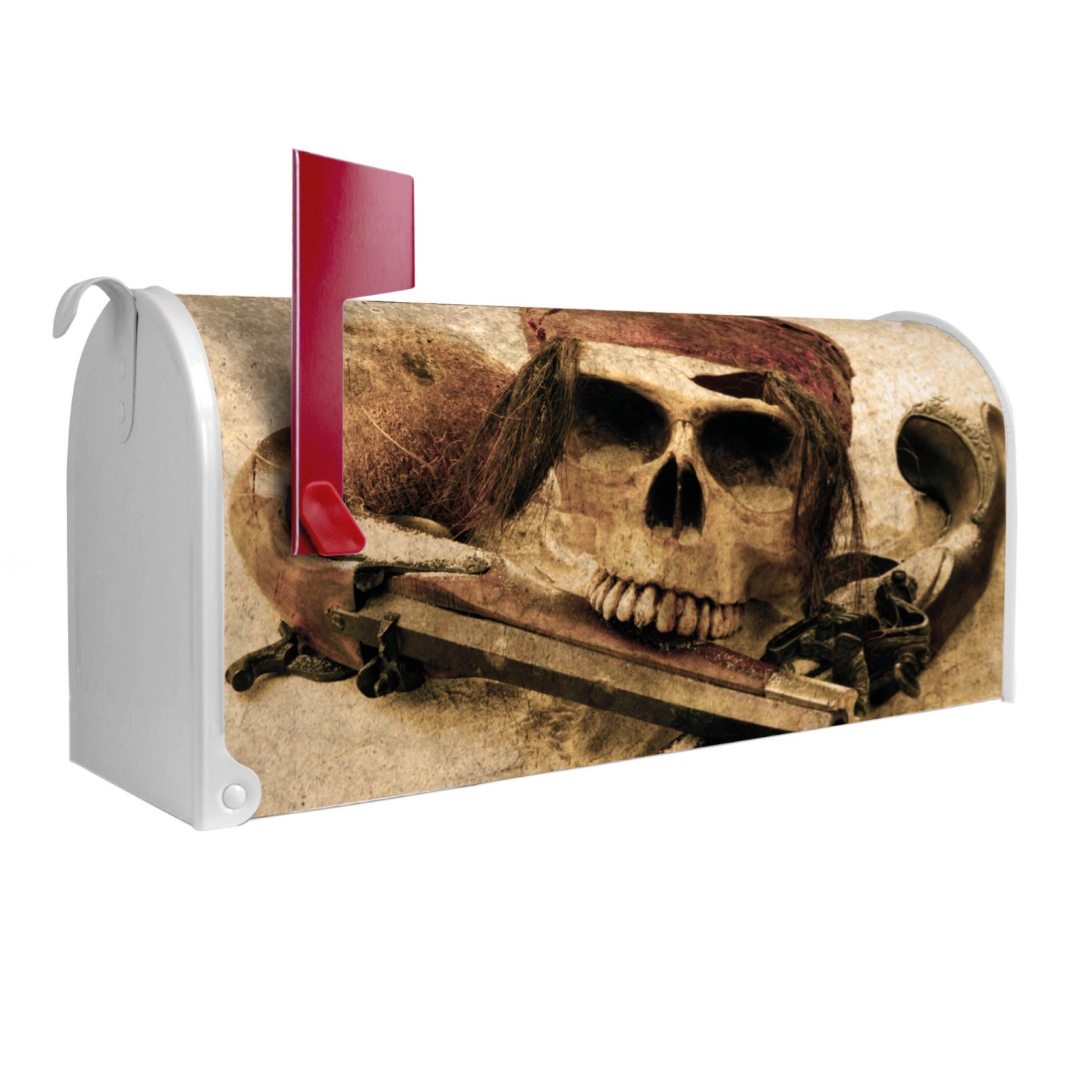 Banjado Amerikanischer Briefkasten Weiß 48x22x16cm US Mailbox Letterbox Pos günstig online kaufen