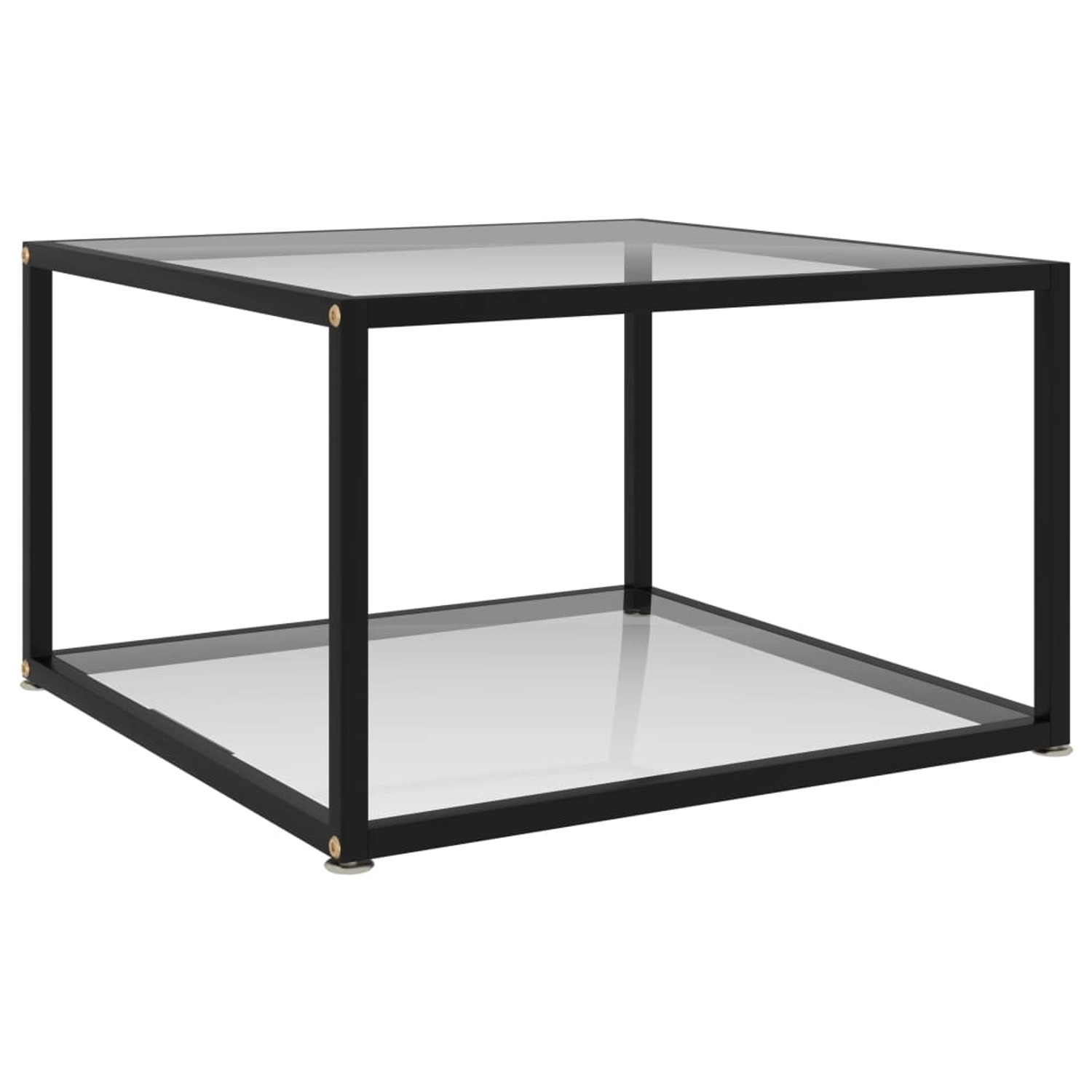 vidaXL Couchtisch Transparent 60x60x35 cm Hartglas 322887
