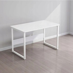 Rebiko Computer-Schreibtisch weißer Loft-Tisch für Laptop skandinavischer Computer 80 cm