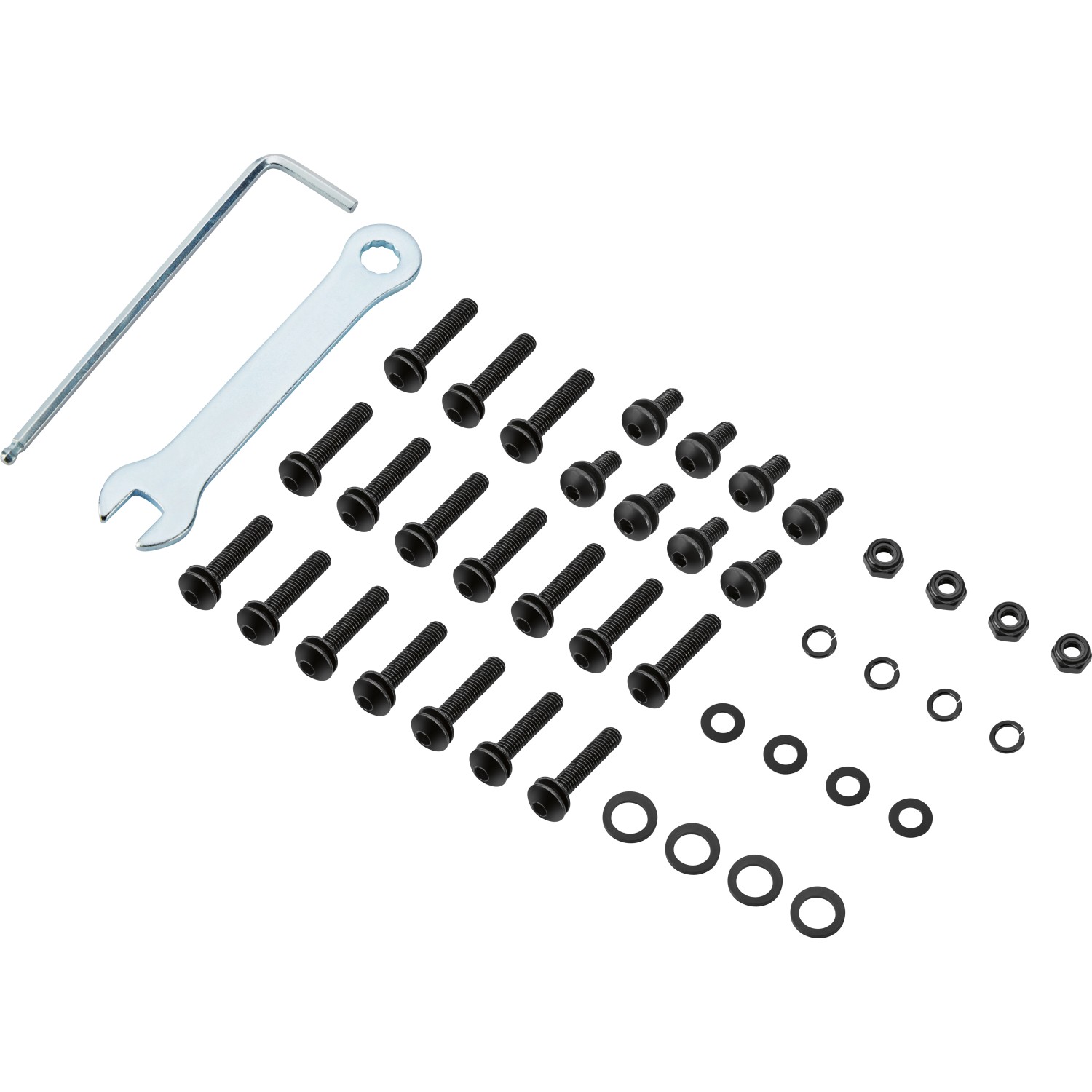 Montageset für Balkon-Set Whitton 3-tlg. Aluminium Schwarz günstig online kaufen