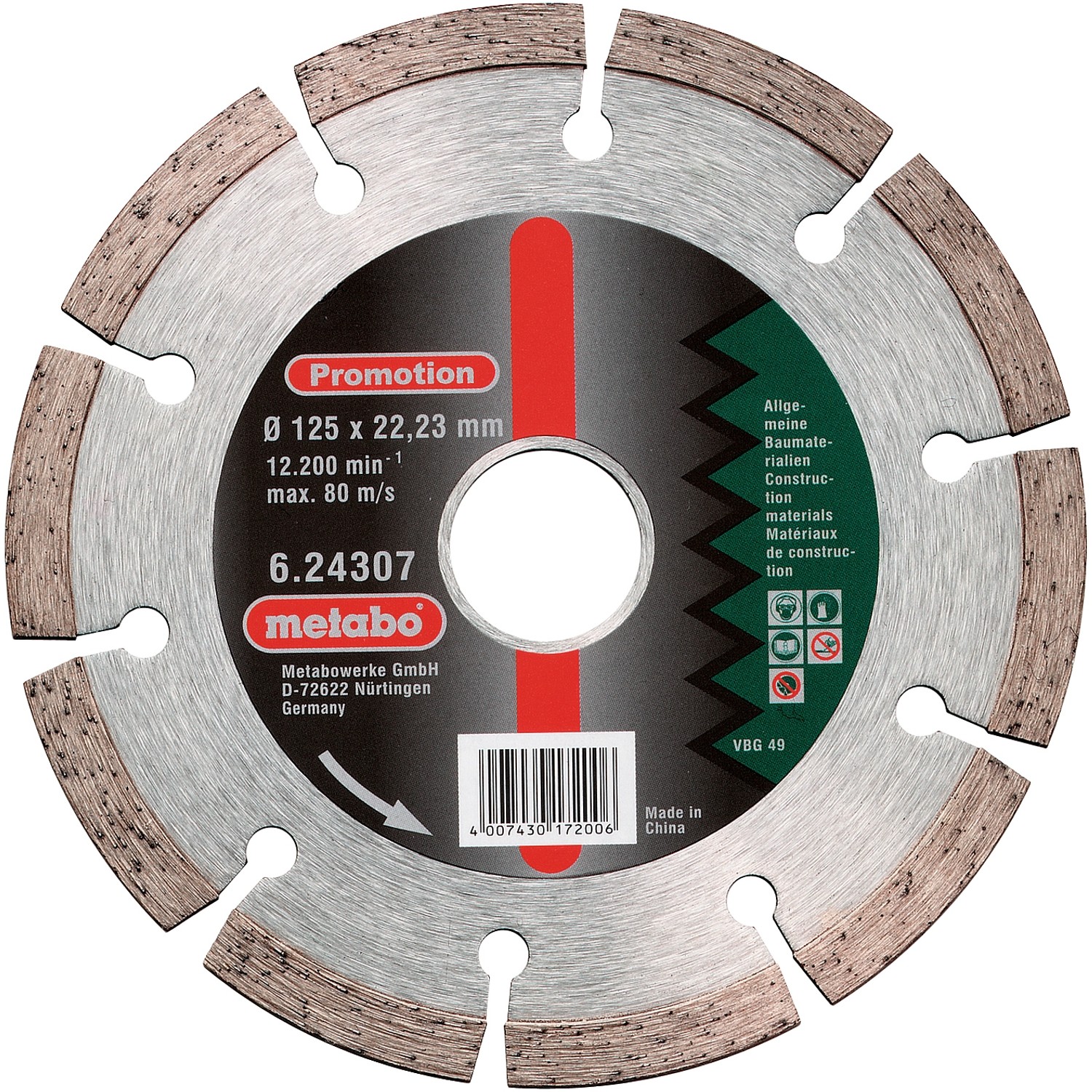 Metabo Diamanttrennscheibe-SP Promotion 125 mm x 22,23 mm