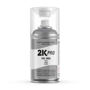 2K PRO Spraydose 250ml RAL9006 Silber Glanz für Autolackierungen.