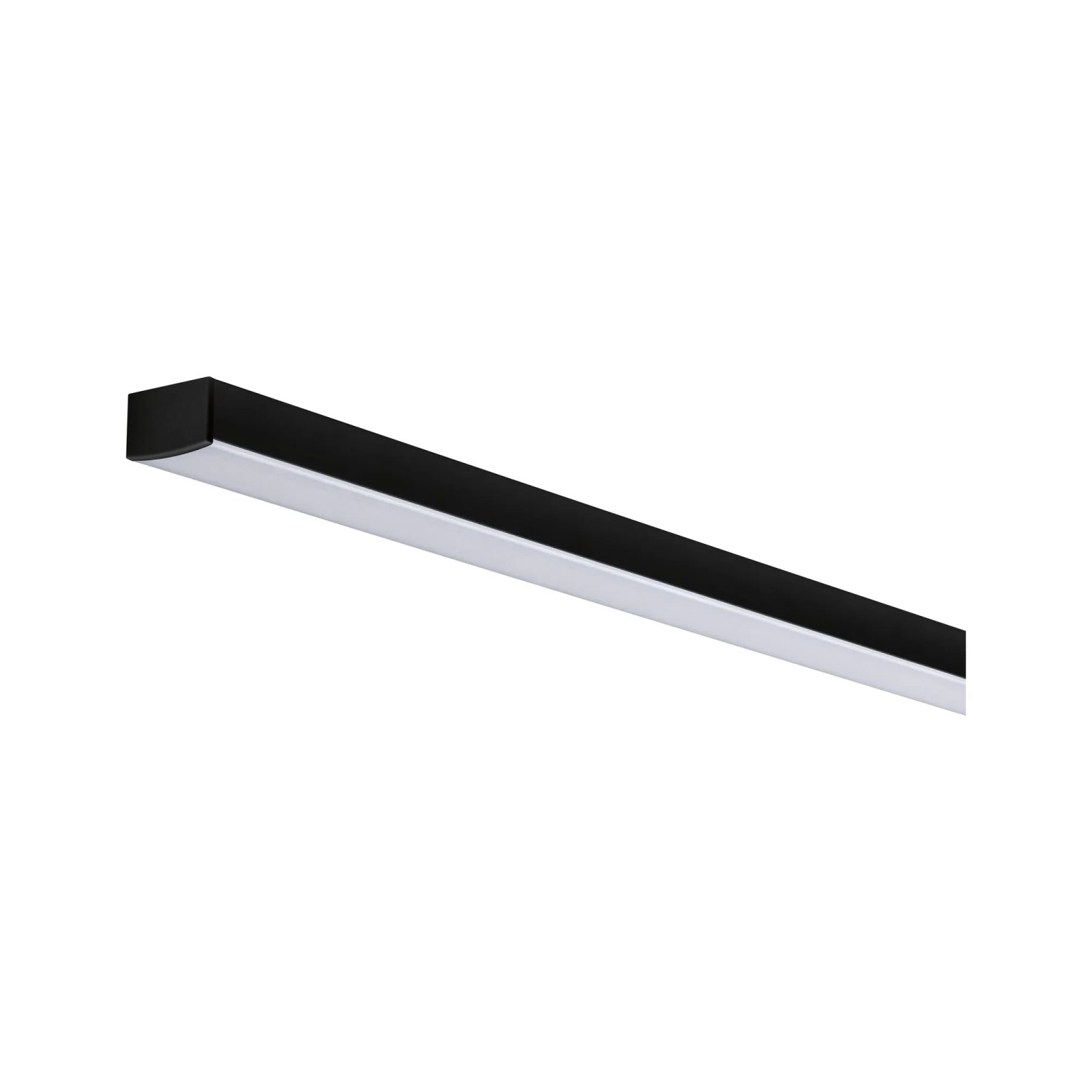 Paulmann Square Profil, 2 m, eloxiert, mit weißem Diffusor für LED-Streifen.