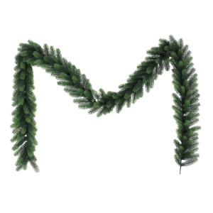 Künstliche, grüne Tannengirlande, 270 cm lang, für weihnachtliche Dekoration.