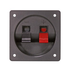 Dynavox Lautsprecher Terminal, eckig, mit Klemmanschlüssen für Kabel bis 4mm².