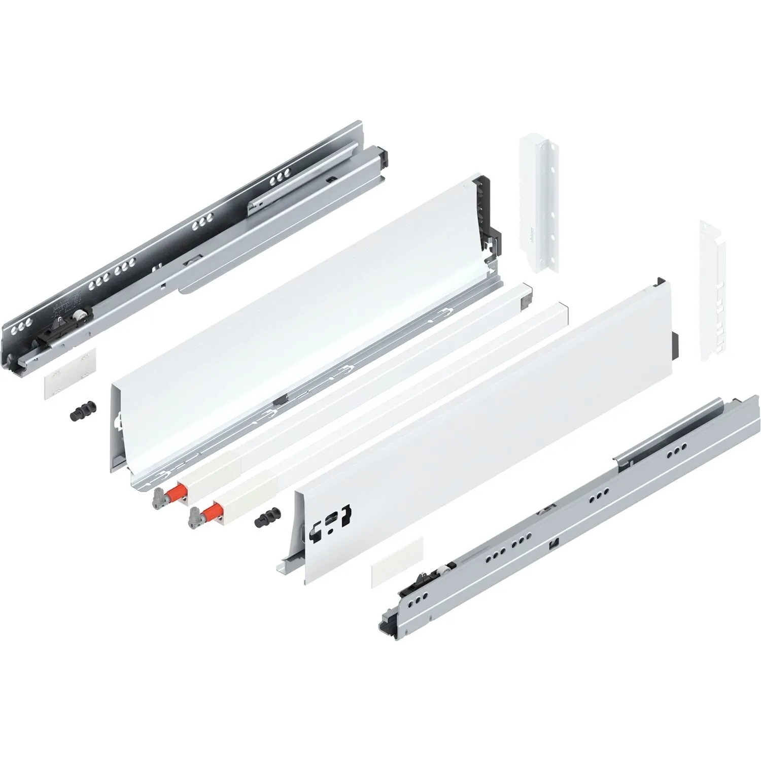 Blum D-Reling K Tandembox antaro Vollauszug 550 mm 65 kg Seidenweiß 1 Paar