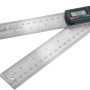 LUX Digitaler Winkelmesser 40 cm aus Edelstahl mit LCD-Display zur Winkelmessung.